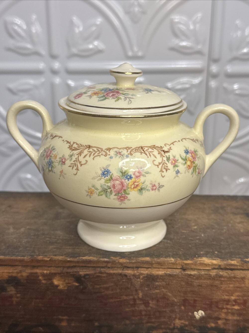 Vintage Steubenville Sugar Bowl Usa Made In Ohio